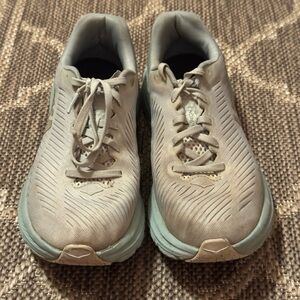 Hoka Women's Athletic Shoes - Cream and Mint